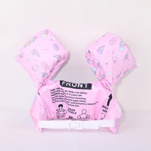 Vesta de salvare pentru copii cu aripioare de inot, Flippy, Mov, Model unicorn - Img 2