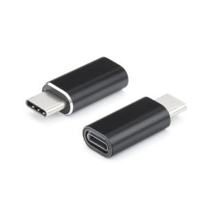Adaptor iPhone(mama) to Type-C(tata) 2,8 cm, Flippy, Negru - Img 2