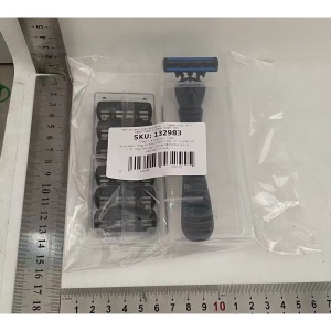 Aparat de Ras Manual, Flippy, din Otel Inoxidabil, Suport Lama + 7 Capete de Schimb Incluse, Cutie pentru Lame, Negru - Img 5