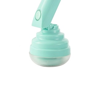 Aparat Pentru Curatat Scame, Par Si Praf, Flippy, Trimmer pentru Diferite Tipuri De Material, Cu Lame Din Otel Inoxidabil, Maner Flexibil, Incarcare Prin USB, 13x8 cm, Verde - Img 4