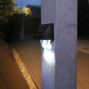 Aplica solara LED Flippy, ABS/Policarbonat, rezistent la apa IP65, 1 LED, pentru gradina, casa, balcon, terasa, 1.2V, 600mah, 8.8 x 8.5 cm, alb rece - Img 4