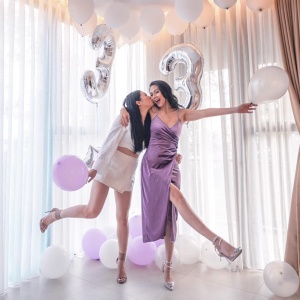 Balon din Folie Metalizata Flippy, Figurina Cifra, Tema Aniversare 40 cm, Ambalaj Individual, Pai inclus, Umflare cu Aer sau Heliu, Argintiu, Cifra 3 - Img 7