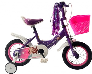 Bicicleta BRC copii 2-4 ani A1202 12" Mov - Img 2
