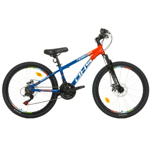 Bicicleta Copii Dhs Terrana 2423 - 24 Inch, Albastru/Rosu - Img 1