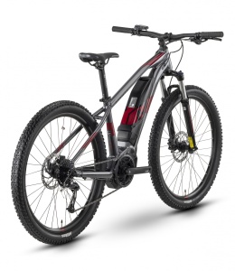 Bicicleta Electrica Raymon HardRay E 3.0 - 27.5 Inch, M, Gri-Rosu - Img 4