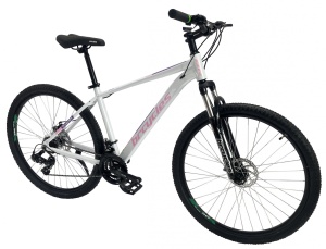 Bicicleta MTB 29″ BR Tornado, cadru Aluminiu, 21 viteze, cu Shimano, Alb - Img 2
