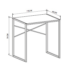 Birou copii baieti, albastru, 78x46x76 cm - Img 3
