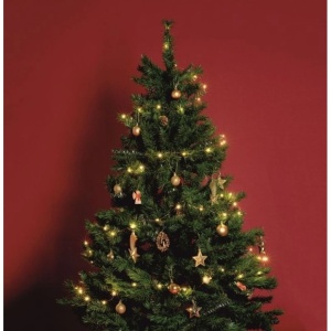 Brad de Craciun artificial cu suport inclus Flippy, 210 cm, 800 ramuri/varfuri, material plastic, suport clasic, fara iluminare, utilizat pentru interior/exterior, verde - Img 10