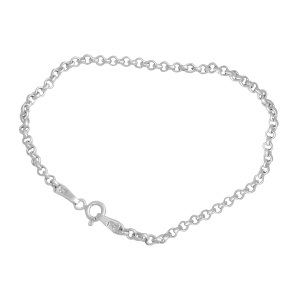 Bratara din Argint 925 Unisex cu Zale Rotunde - Img 1