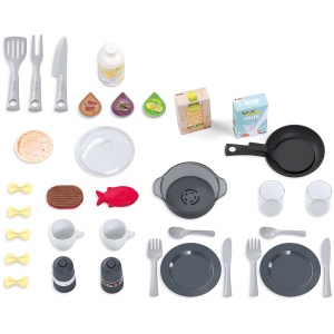 Bucatarie Smoby Tefal Studio XL Bubble albastru cu accesorii - Img 3