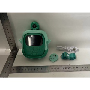 Camera Instantanee pentru Copii, Flippy, cu Functie de Printare, Cablu USB-C, Bluetooth, Compatibil iOS/Android, Camera Frontala + Selfie, Model Iepure, Snur Inclus, Verde - Img 5