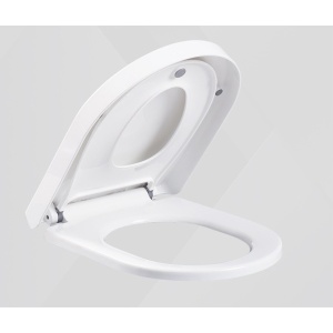 Capac de Toaleta cu Reductie 2 in 1, Flippy, pentru Copii si Adulti, Coborare Lenta si Silentioasa, Instalare Usoara, din PP5 , in Forma de O, Alb - Img 4