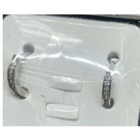 Cercei din Argint 925, Cerc cu Zirconii, Jolie Silver