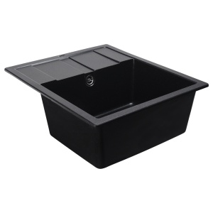 Chiuveta de bucAƒtAƒrie Elefant Premium Aria 5851, Negru metalic 577x495 mm - Img 3