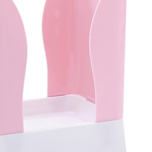 Cos de Gunoi Extensibil, Flippy, din Plastic, Reglabil, Pliabil, Versatil, pentru Bucatarie, Baie sau Birou, Cos Universal, 21x25x17 cm, Roz Alb - Img 4