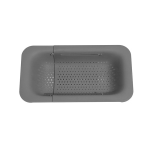 Cos pentru Scurgere Chiuveta de Bucatarie, Flippy, Plastic, Telescopic, 36x20x5 cm, Gri - Img 1