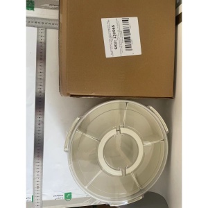 Cutie de Depozitare pentru Alimente, Flippy, cu 6 Compartimente, pentru Condimente, Fructe, Legume, cu Manere de Prindere, Rotativa 360 de Grade, Inchidere Ermetica, 32x10 cm, Alba - Img 2