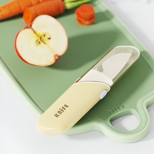 Cutit de Fructe Multifunctional, Flippy, Razatoare, Curatator Fructe-Legume, Deschizator de Sticle, 18.1x3.8x2cm, Galben - Img 2