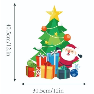 Decoratiune de Craciun, Flippy, de Agatat, pentru Usa, Perete sau Brad, Sfoara Inclusa, 40.5 x 30.5 cm cm, din Hartie 350g, Model Brad, Multicolor - Img 3