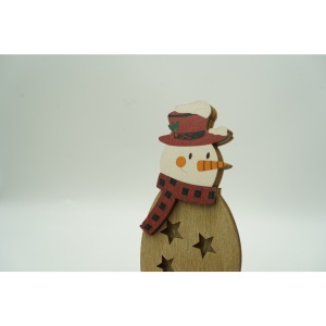 Decoratiune luminoasa, Flippy, Om de zapada, maro, lungime: 10 cm, latime: 5 cm, inaltime: 19 cm, lemn, interior/exterior - Img 3