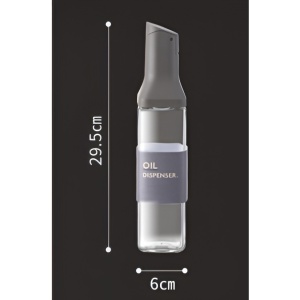 Dispenser pentru Ulei, Flippy, Deschidere si Inchidere Automata a Rezervorul, cu Inductie Gravitationala, 500 ml, 29.5x6x6 cm, Gri - Img 11