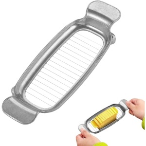 Feliator de Alimente, Flippy, pentru Branza, Unt, Oua, din Aluminiu, 19.5 x 6.5 x 2 cm, Argintiu - Img 1