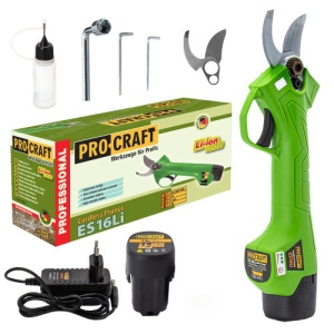 Foarfeca cu acumulator pentru crengi PROCRAFT ES16Li