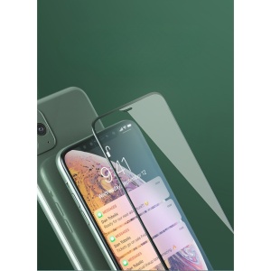Folie de Protectie, Flippy, pentru iPhone 15 Plus, Full Cover, Ceramics 9D, Anti-soc, Anti-amprenta, Margini Negre, Transparent - Img 2