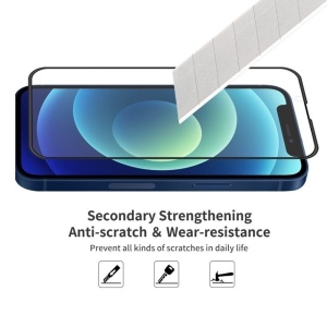Folie Sticla Flippy® compatibila cu Apple iPhone 14 Plus / 13 Pro Max 111D Negru - Img 5