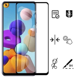 Folie sticla protectie Full Glue pentru Samsung Galaxy A9 2018, Negru - Img 3