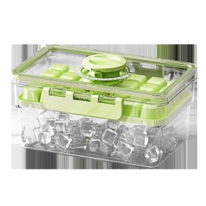 Forma de Gheata, Flippy, Doua Straturi, Inchidere Etans, din PP+PET, 19 x 12 x 9.5 cm, Verde - Img 3