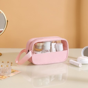 Geanta cosmetice Flippy, pentru voiaj sau organizare, 22 x 12 x 8 cm, roz - Img 8