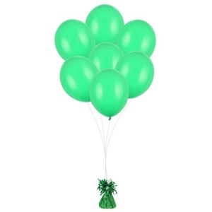 Greutate pentru Baloane cu Heliu, Flippy, din Folie cu Franjuri, 170g, 13 x 5 x 3 cm, Verde - Img 3
