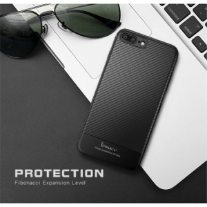 Husa Apple iPhone 7 Plus IPAKY Carbon Fiber Negru - Img 6