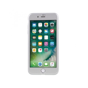 Husa Apple iPhone 7 Plus IPAKY Full Cover 360 Argintiu + Folie Cadou - Img 3
