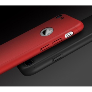 Husa Apple iPhone 7 Premium Full Cover 360 Rosu + Folie Cadou - Img 3