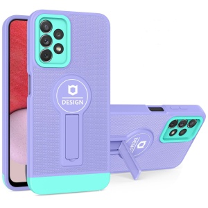 Husa Armor Design cu Stand pentru iPhone 12 Pro Max, Mov/Albastru, Suport Auto Magnetic, Wireless Charge, Protectie Antisoc, Flippy - Img 2