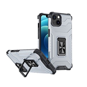 Husa de protectie Flippy compatibila cu Apple iPhone 13 Mini Acrylic Armor cu suport Negru - Img 1