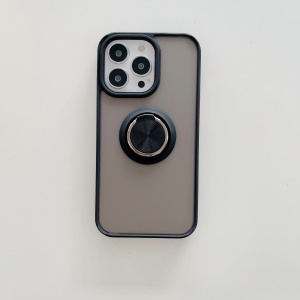 Husa de protectie Flippy compatibila cu Apple iPhone 13 Pro Max,Defender cu prindere inel,Negru - Img 3