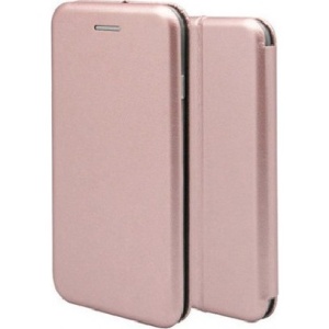 Husa de protectie Flippy compatibila cu Samsung Galaxy A51 Magnet Book Case Roz-Auriu - Img 4