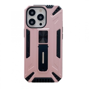 Husa de protectie Flippy pentru Apple iPhone 13 Mini Defender Sergeant Brave cu suport,Roz Auriu - Img 1
