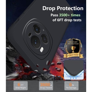 Husa de Protectie, Flippy, pentru Honor Magic 6 Pro, Liquid Silicone, cu Microfibra pe Interior, Protectie Antisoc, Compatibil Incarcare Wireless, Negru - Img 7