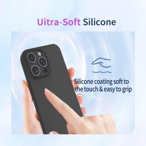 Husa de Protectie, Flippy, pentru Oppo Reno 11 F, Liquid Silicone, cu Microfibra pe Interior, Protectie Antisoc, Compatibil Incarcare Wireless, Negru - Img 3