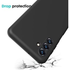 Husa de Protectie, Flippy, pentru Samsung Galaxy S23 FE, Liquid Silicone, cu Microfibra pe Interior, Protectie Antisoc, Compatibil Incarcare Wireless, Negru - Img 4