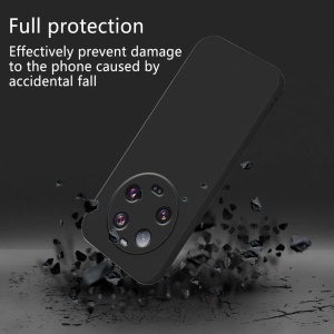 Husa de Protectie, Flippy, pentru Xiaomi 14 Ultra, Liquid Silicone, cu Microfibra pe Interior, Protectie Antisoc, Compatibil Incarcare Wireless, Negru - Img 4
