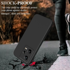 Husa de Protectie, Flippy, pentru Xiaomi Redmi Note 12 Pro 5G, Liquid Silicone, cu Microfibra pe Interior, Protectie Antisoc, Compatibil Incarcare Wireless, Negru - Img 6