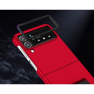 Husa de protectie Flippy, Pliere Tridimensionala, Multifunctionala, PC, pentru Samsung Galaxy Z Flip 5 , Rosu - Img 2