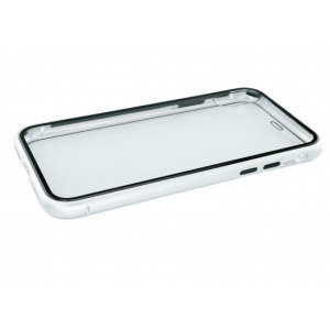 Husa de protectie Magnetic 360, Folie sticla inclusa, pentru Apple iPhone X, Argintiu - Img 3