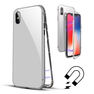 Husa de protectie Magnetic 360 pentru Apple iPhone X, Argintiu - Img 1