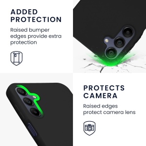 Husa de Protectie Matte TPU, Flippy, pentru Samsung Galaxy A35 5G, Protectie Camera, Antisoc, Antizgariere, Antialunecare, Acoperire Completa, Negru - Img 5
